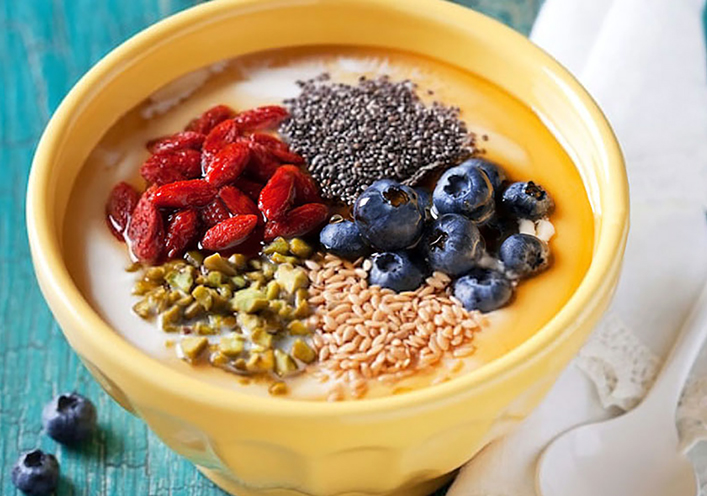 Pistachos y semillas