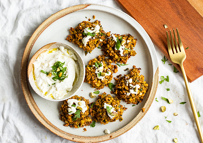 Falafel de pistacho