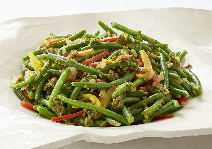 Judías verdes con Pesto de Pistacho