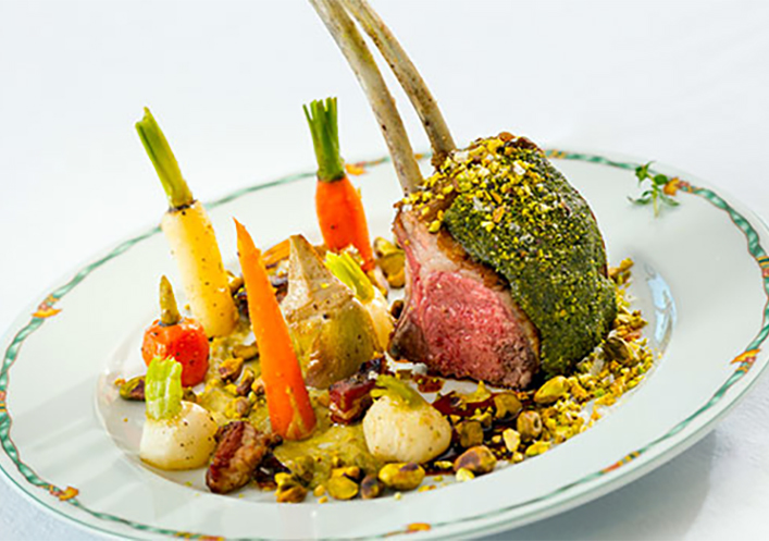 Corteza de pistacho para cordero o pescado