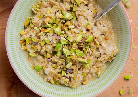 Avena instantánea de pistacho americano