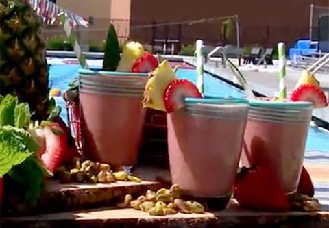 Smoothie reparador de pistachos