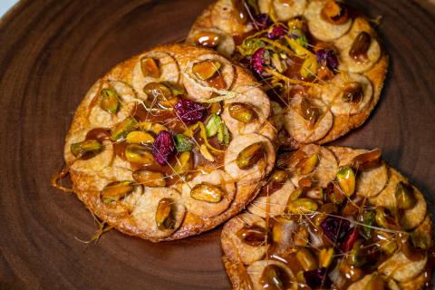 Galletas florentinas de pistacho